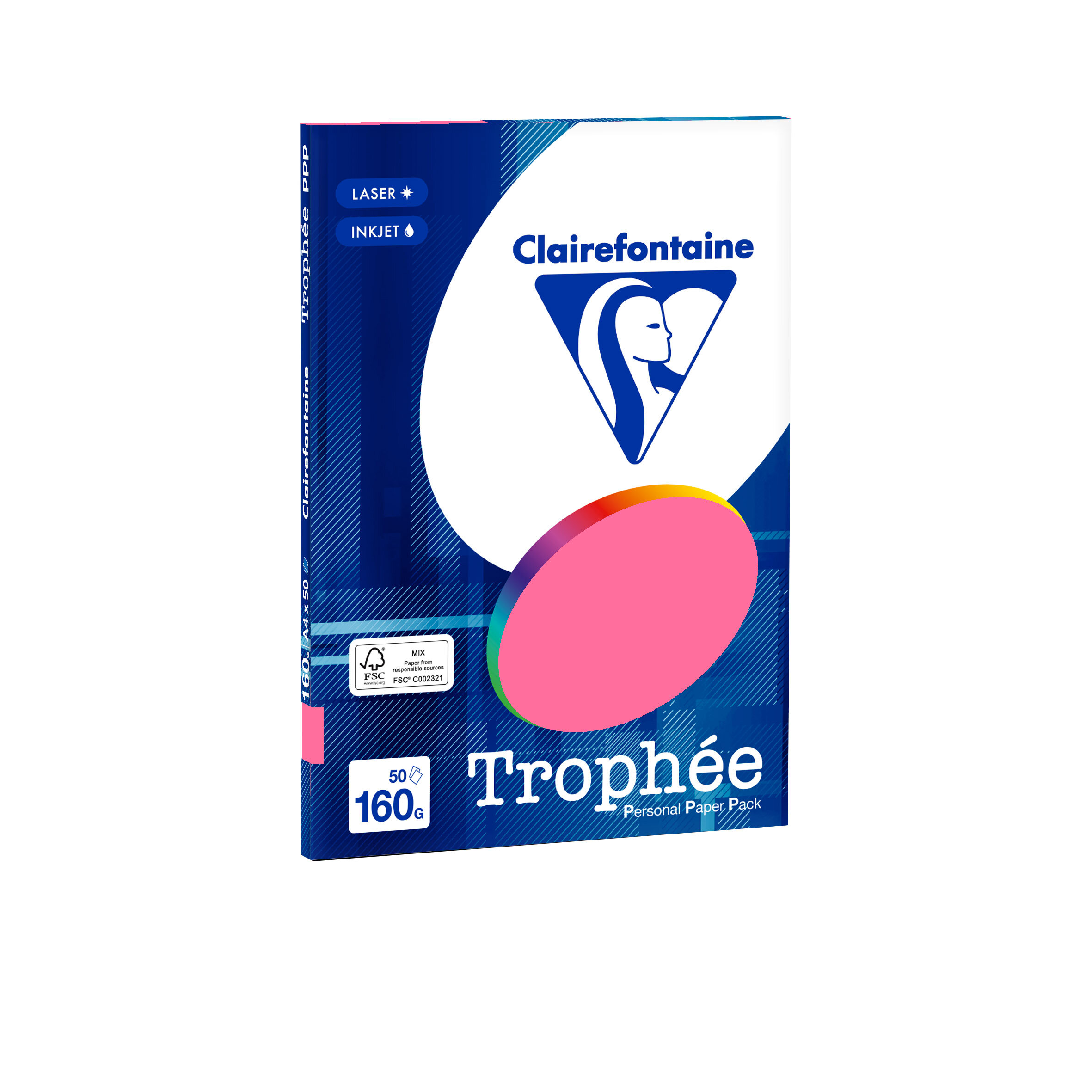 TROPHEE A4 160G FUCHSIA 50V 4171C